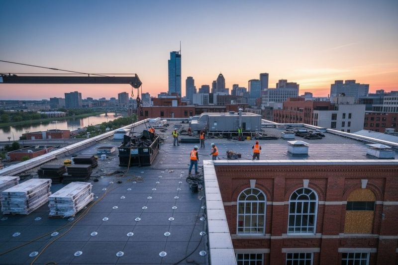 Industrial Roof Replacement detail